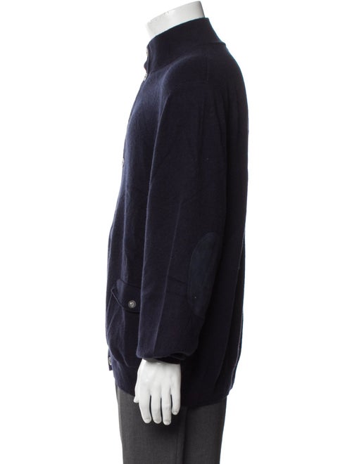 Loro Piana Cashmere Mock Neck Cardigan