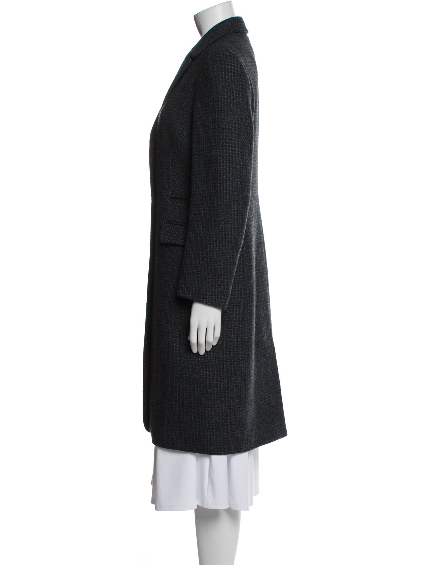 Loro Piana Cashmere Tweed Pattern Coat