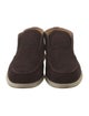 Loro Piana Open Walk Suede Slippers