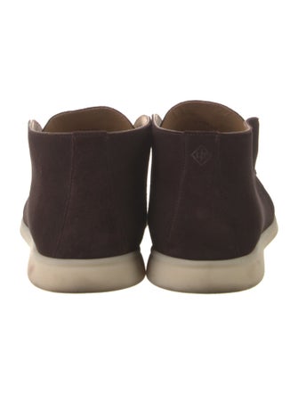 Loro Piana Open Walk Suede Slippers