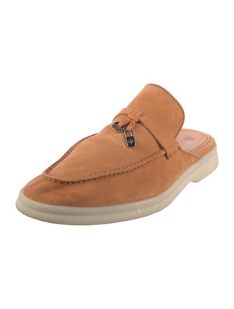 Loro Piana Babouche Charms Walk Suede Mules