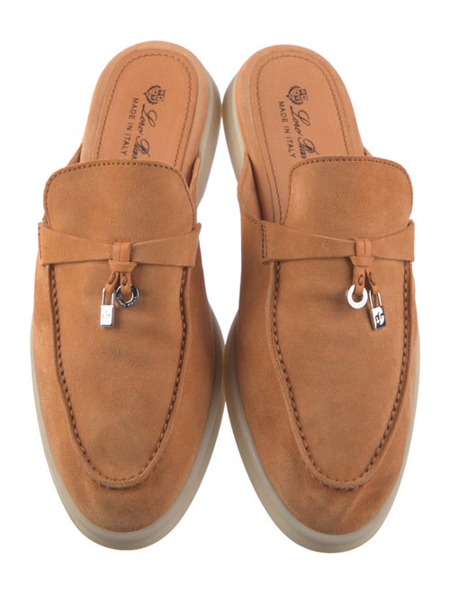 Loro Piana Babouche Charms Walk Suede Mules