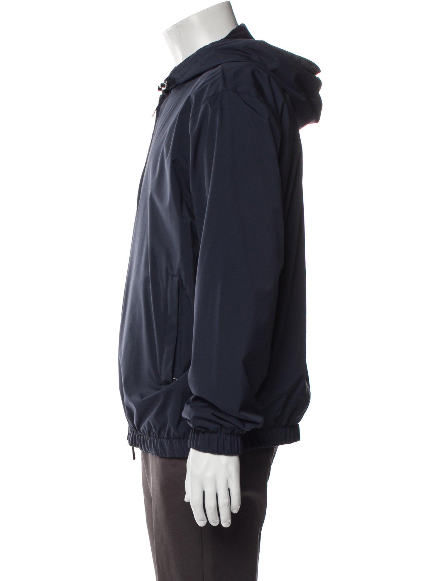 Loro Piana Green Storm System Reversible Windbreaker