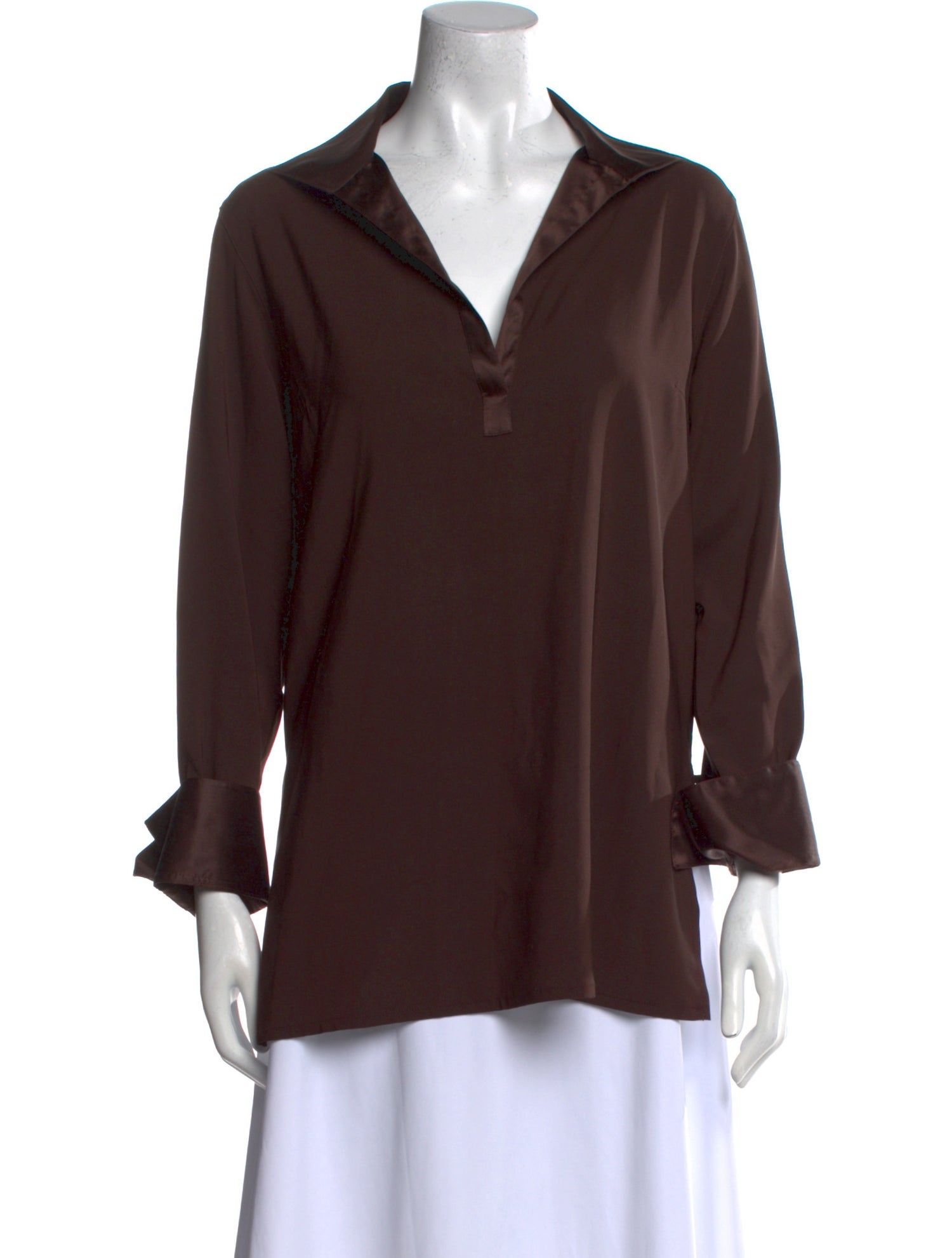 Loro Piana Silk V-Neck Blouse