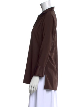 Loro Piana Silk V-Neck Blouse