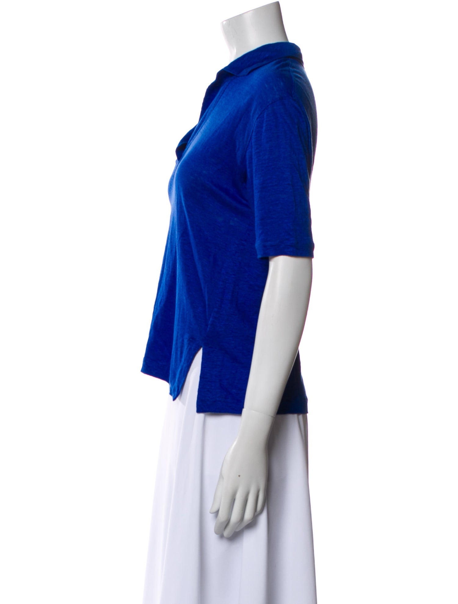 Loro Piana Linen V-Neck Polo