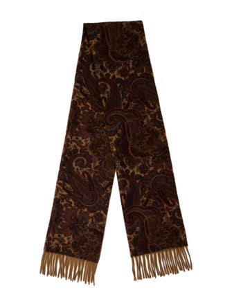 Loro Piana Cashmere Floral Print Scarf