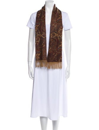 Loro Piana Cashmere Floral Print Scarf