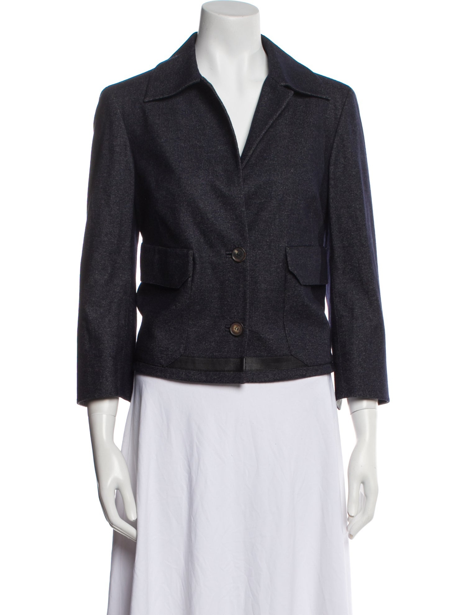 Loro Piana Virgin Wool Tweed Pattern Blazer