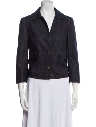 Loro Piana Virgin Wool Tweed Pattern Blazer