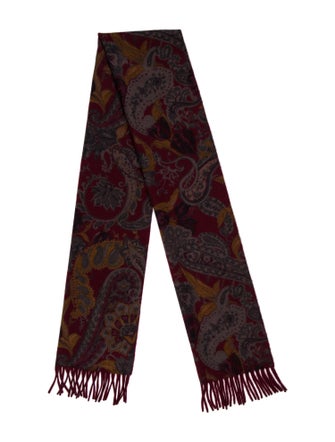 Loro Piana Cashmere Paisley Print Scarf