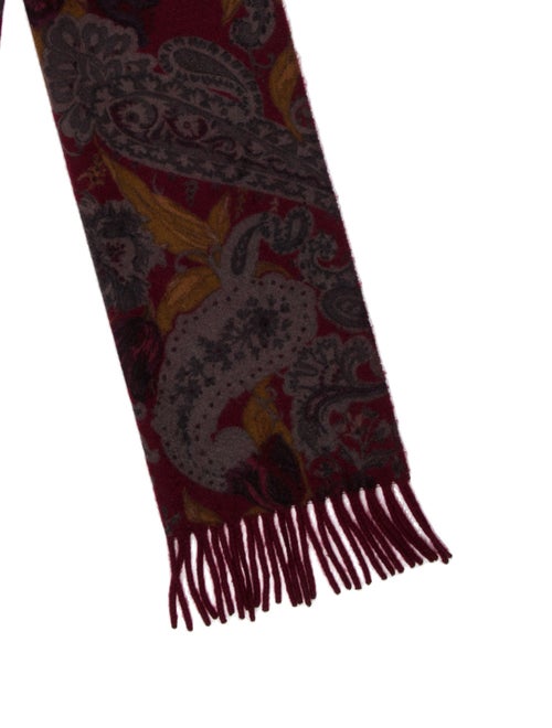 Loro Piana Cashmere Paisley Print Scarf
