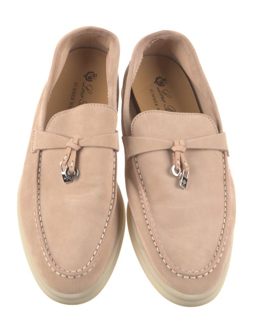 Loro Piana Summer Charms Walk Suede Loafers