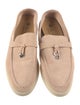 Loro Piana Summer Charms Walk Suede Loafers