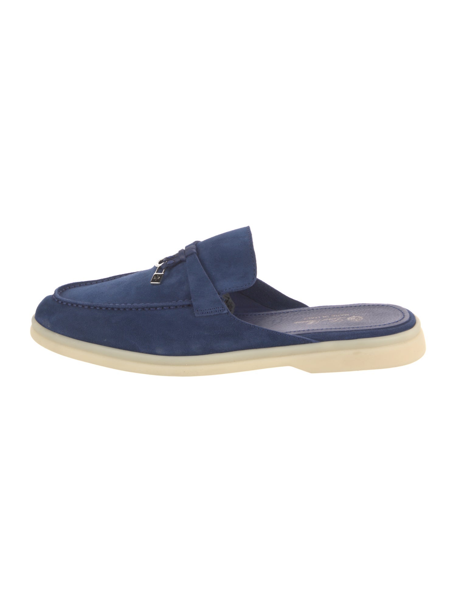 Loro Piana Babouche Charms Walk Suede Mules