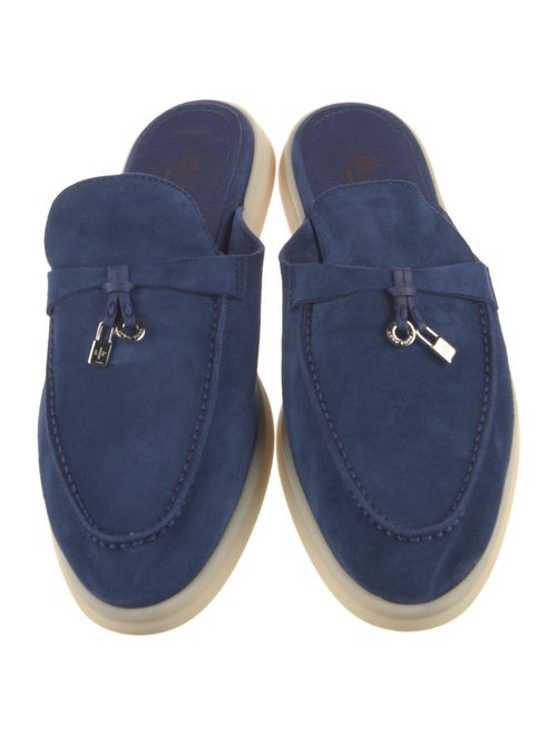 Loro Piana Babouche Charms Walk Suede Mules
