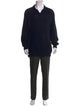 Loro Piana Silk V-Neck Polo Sweater