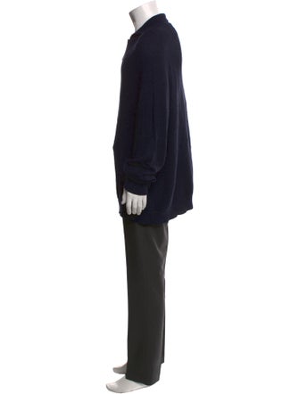 Loro Piana Silk V-Neck Polo Sweater