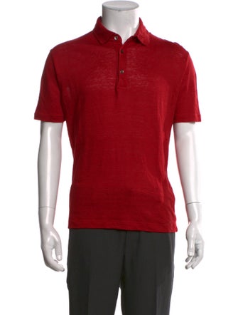 Loro Piana Linen Collar Polo Shirt