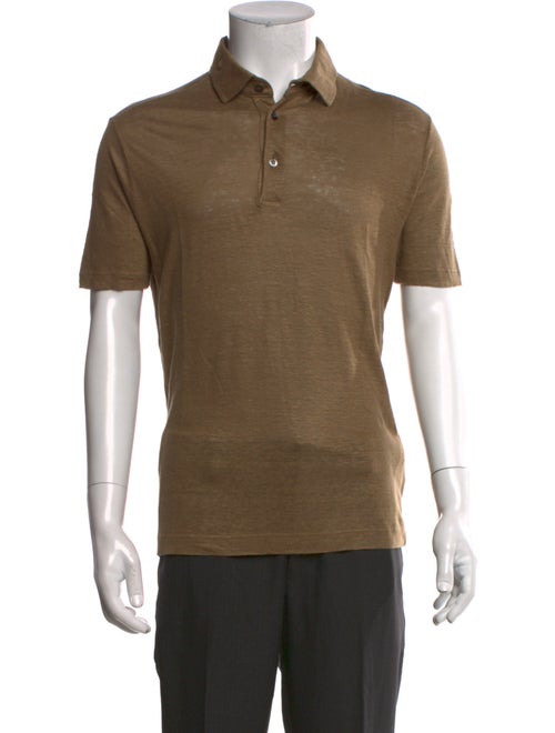 Loro Piana Linen Collar Polo Shirt