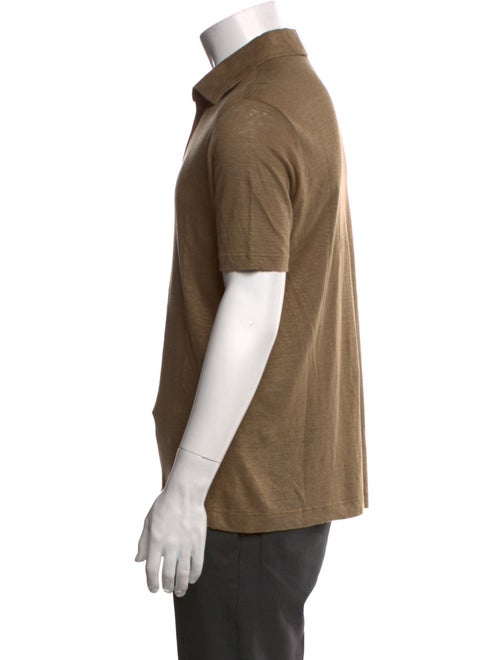 Loro Piana Linen Collar Polo Shirt