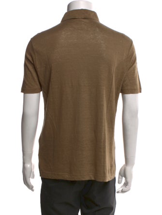 Loro Piana Linen Collar Polo Shirt