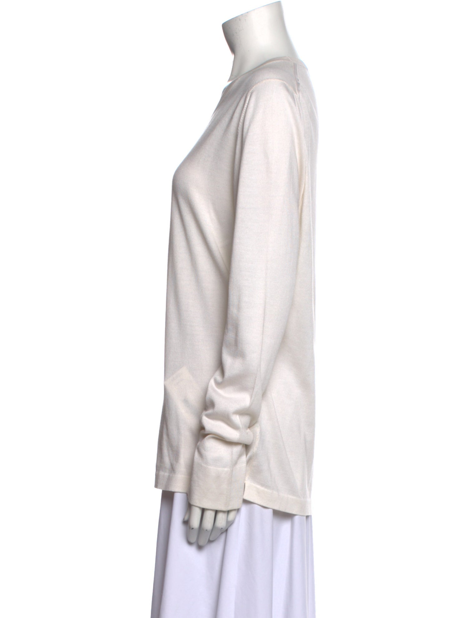 Loro Piana Silk Scoop Neck Sweatshirt