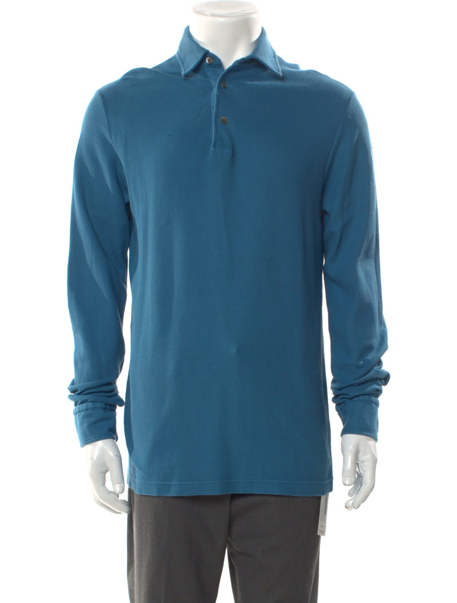 Loro Piana Collar Long Sleeve Polo Shirt