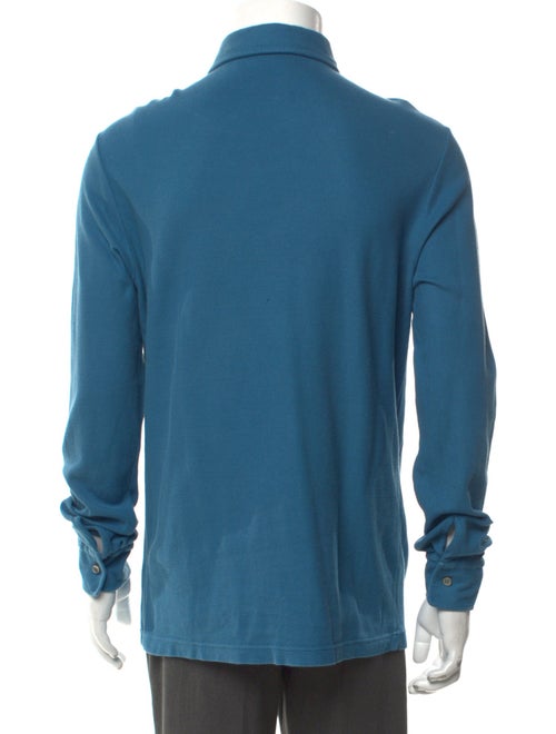 Loro Piana Collar Long Sleeve Polo Shirt