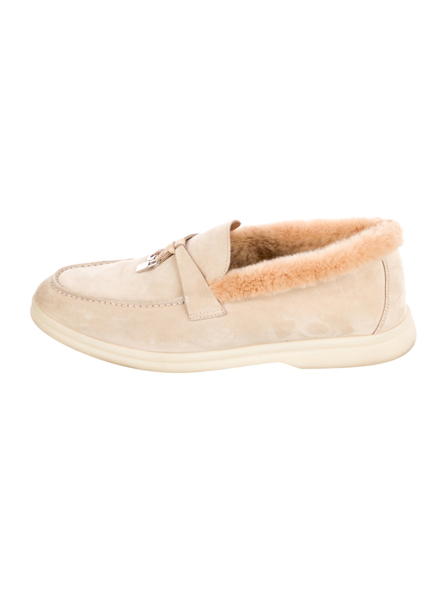 Loro Piana Summer Charms Walk Suede Loafers