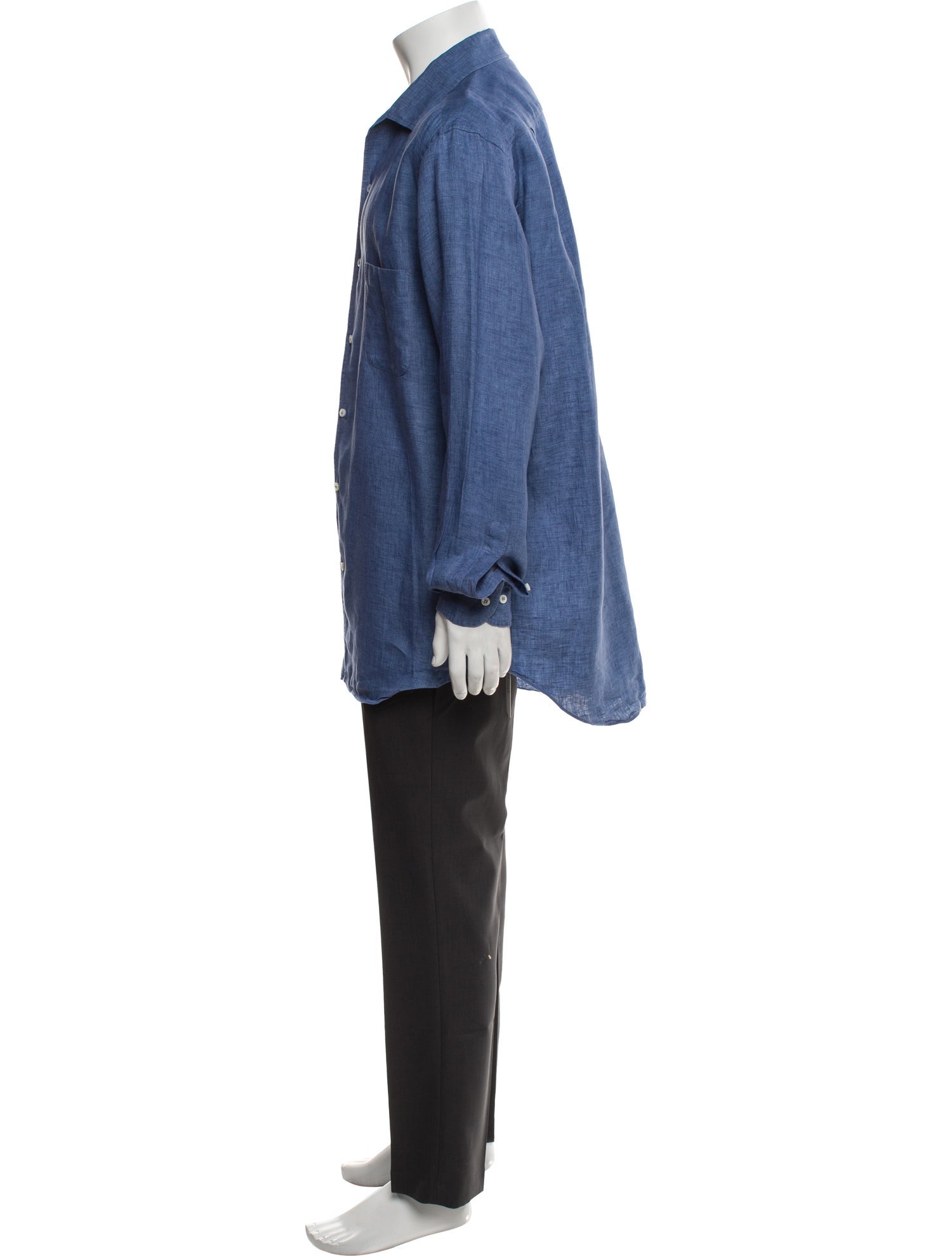 Loro Piana Andre Linen Denim Shirt