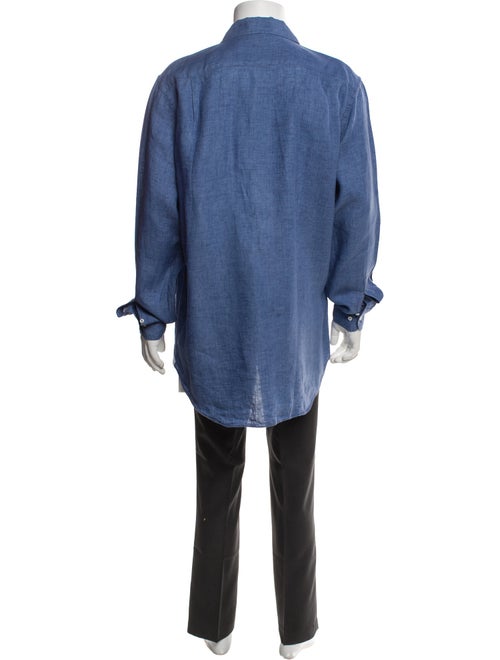Loro Piana Andre Linen Denim Shirt