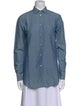 Loro Piana Linen Long Sleeve Button-Up Top