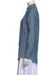 Loro Piana Linen Long Sleeve Button-Up Top
