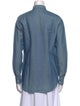 Loro Piana Linen Long Sleeve Button-Up Top