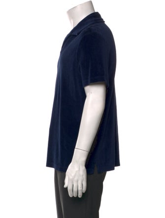 Loro Piana Velvet V-Neck Polo Shirt