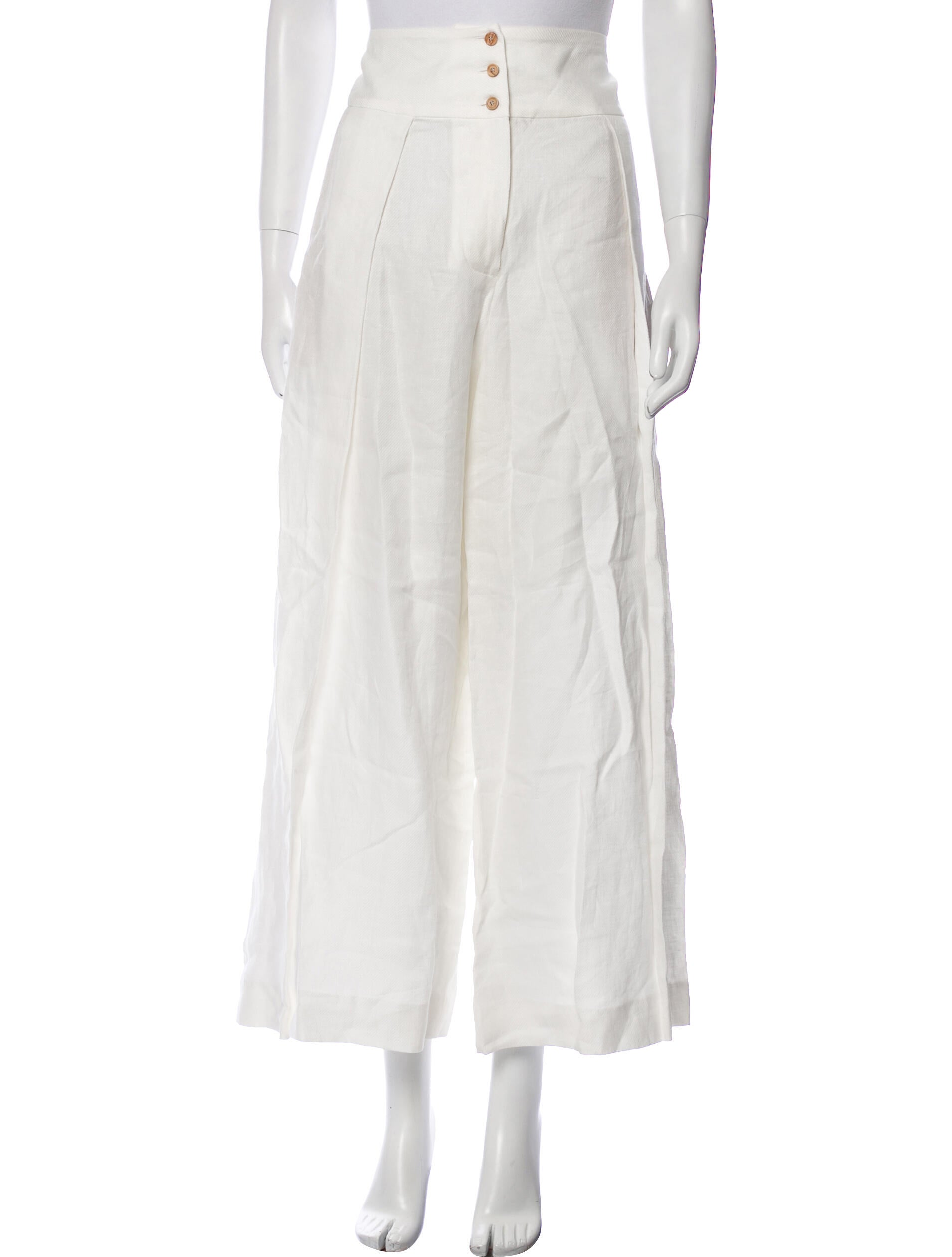 Loro Piana Linen Wide Leg Pants w/ Tags