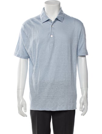 Loro Piana Linen Crew Neck Polo Shirt