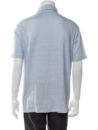 Loro Piana Linen Crew Neck Polo Shirt