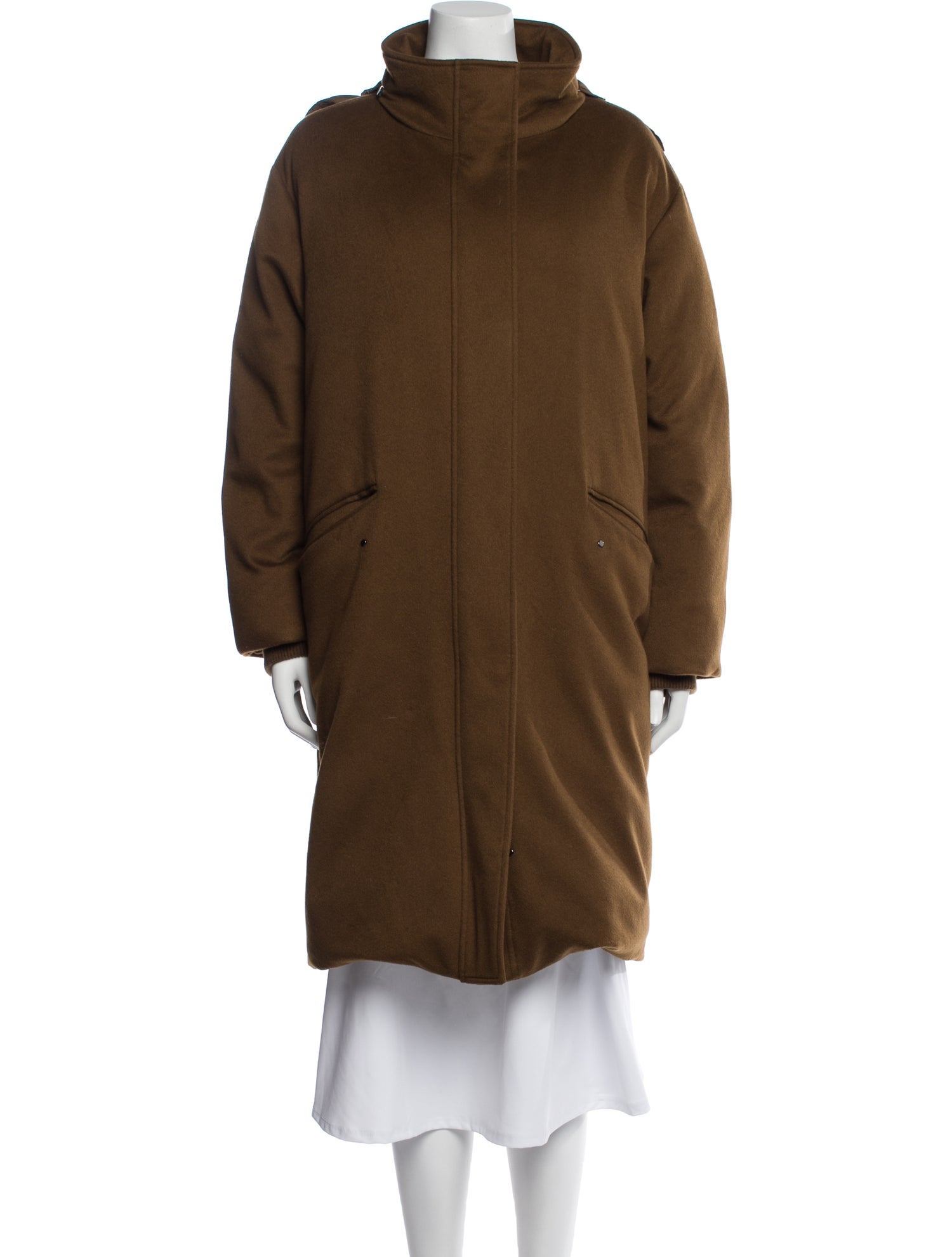 Loro Piana Green Storm System Cashmere Down Coat