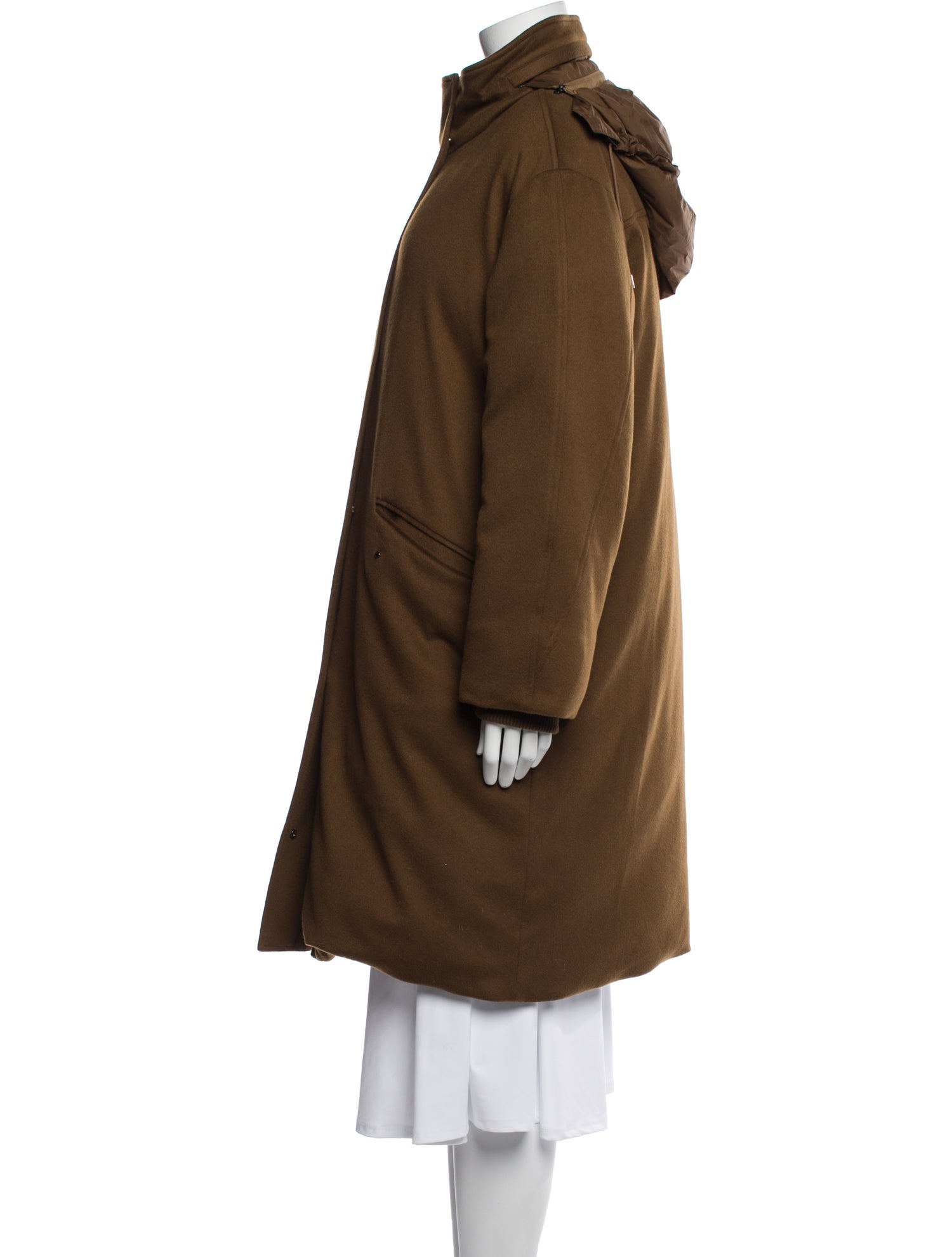 Loro Piana Green Storm System Cashmere Down Coat