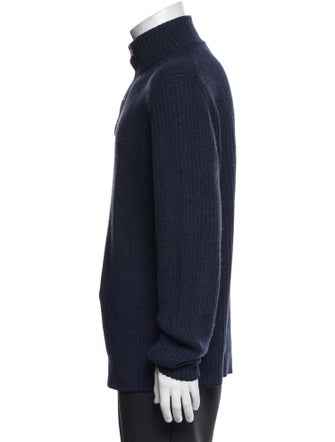 Loro Piana Cashmere Turtleneck Polo Sweater