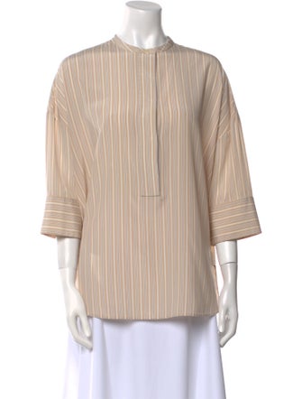 Loro Piana Silk Striped Blouse