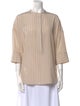 Loro Piana Silk Striped Blouse