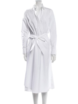 Loro Piana V-Neck Long Dress