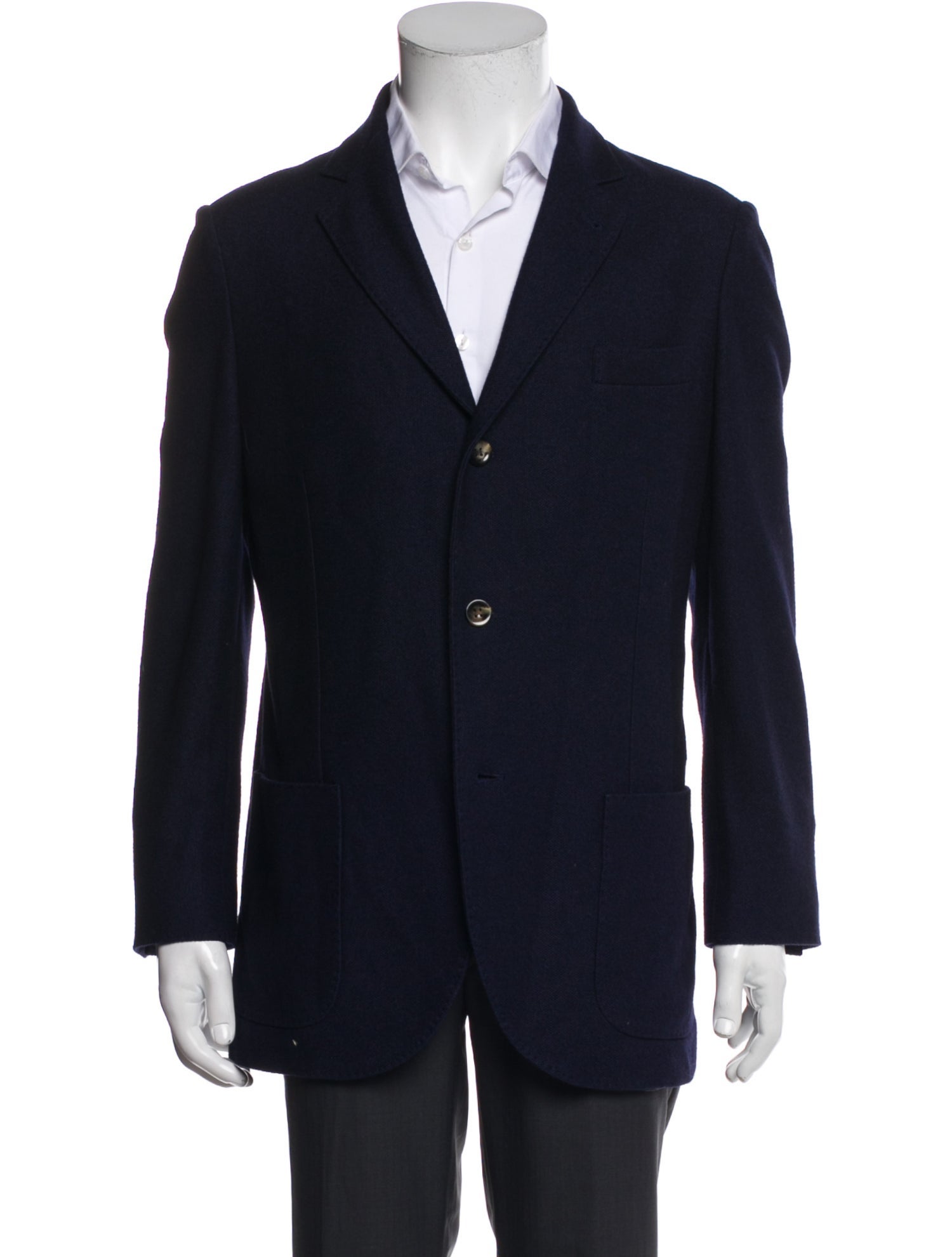 Loro Piana Silk Leather Trim Embellishment Blazer