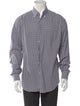 Loro Piana Plaid Print Long Sleeve Dress Shirt