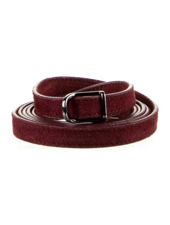 Loro Piana Skinny Suede Belt