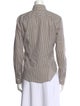 Loro Piana Striped Long Sleeve Button-Up Top