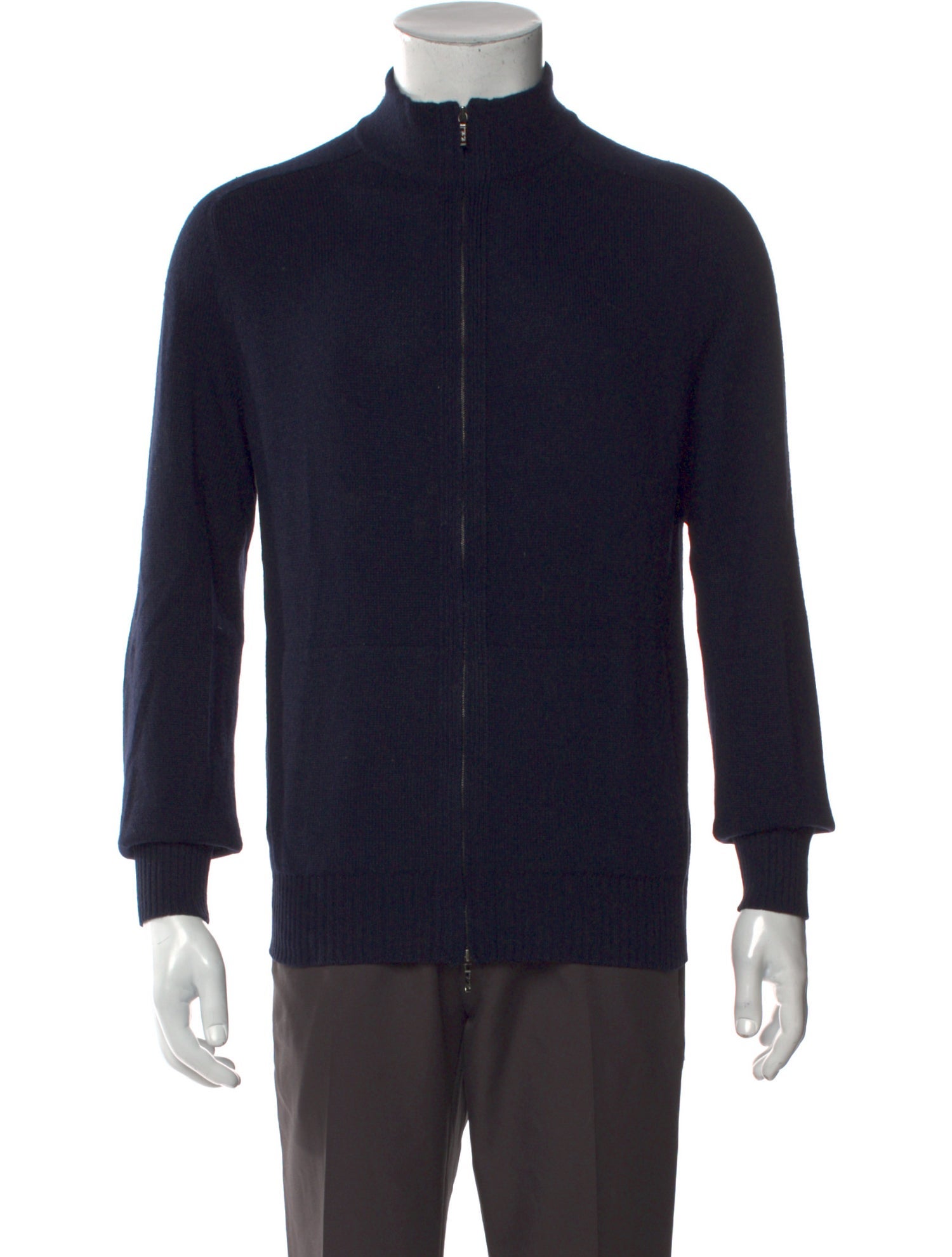Loro Piana Baby Cashmere Mock Neck Cardigan